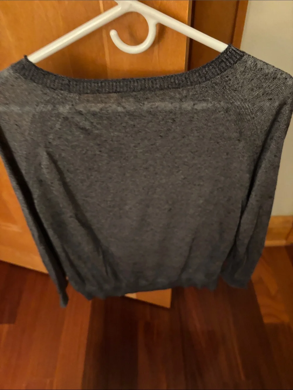 J. Crew Heathered Charcoal Crewneck Sweater